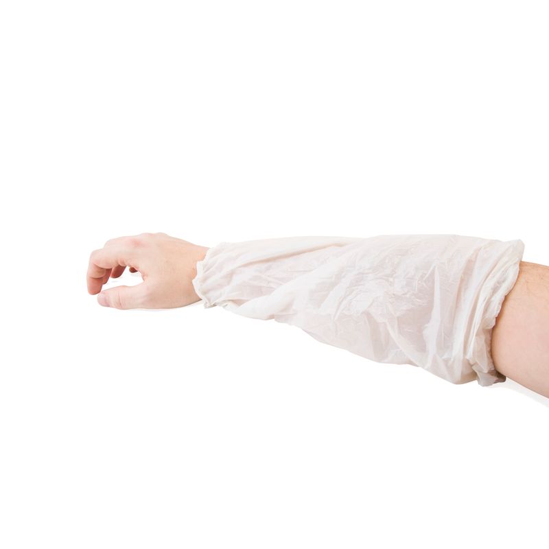 White Polythene Oversleeves Singles